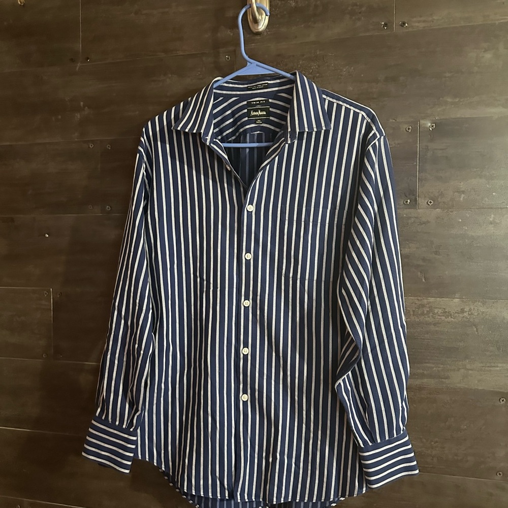 Indigo Striped Men's Shirt